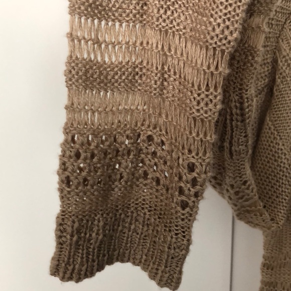 Full Tilt Tan Knitted Sweater Size Large - Picture 3 of 4